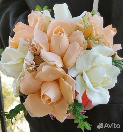 Букет из мыльных роз