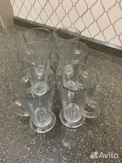 Кружки стеклянные набор