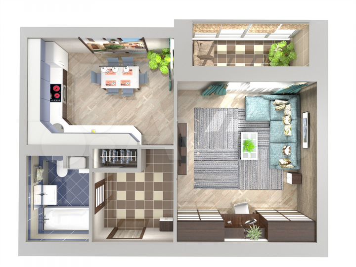 2-к. квартира, 37,9 м², 2/16 эт.