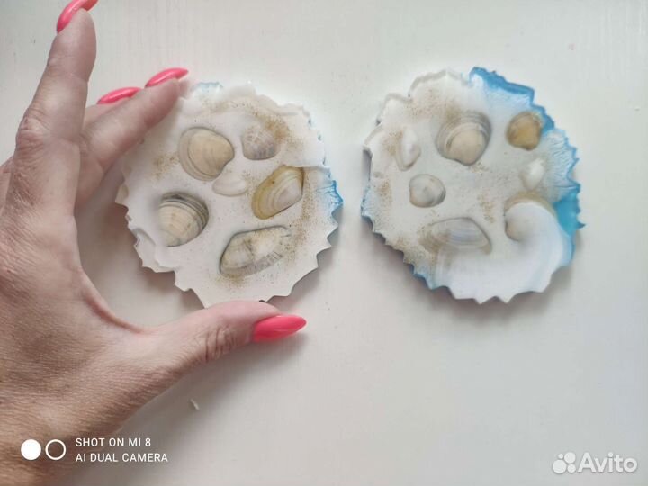 Подстаканники набор авторская работа из смолы