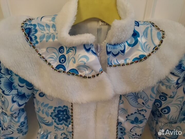 Наряд Снегурочки 110 см, размер 28