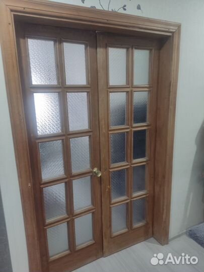 Дверь межкомнатная двухстворчатая дуб