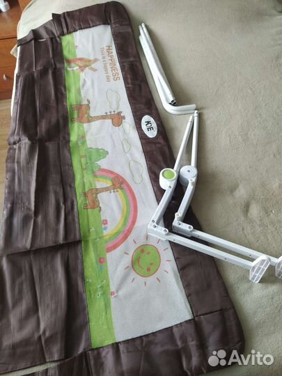 Бортик для кровати складной