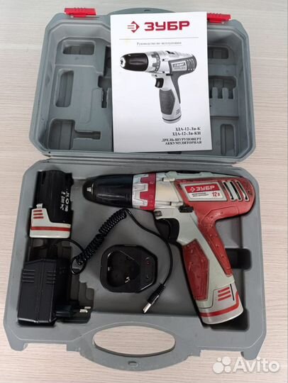 Шуруповёрт Зубр б/у на запчасти