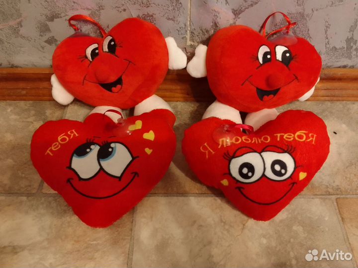 Плюшевые сердечки