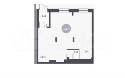 Свободного назначения, 64.6 м²