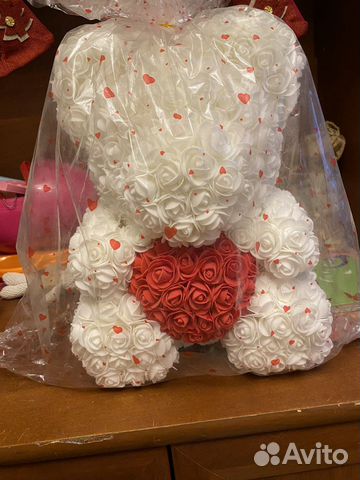 Мишка из роз