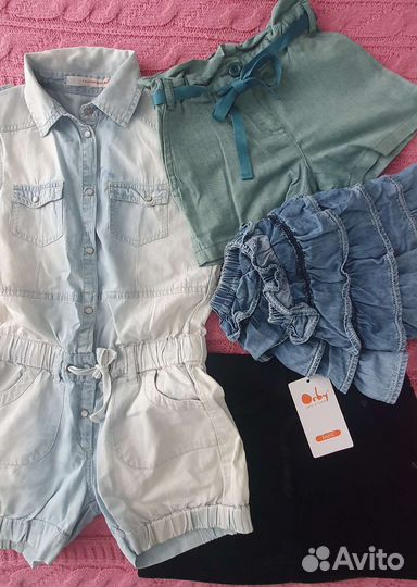 Фирменные вещи пакетом на девочку 122-128