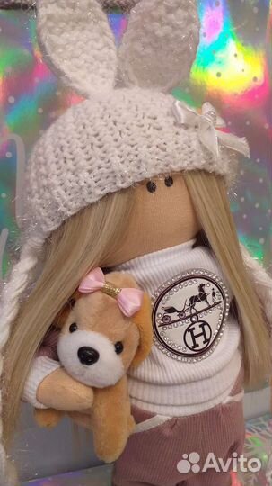 Кукла тильда-зайка