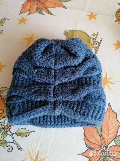 Зимняя шапка и снуд женский