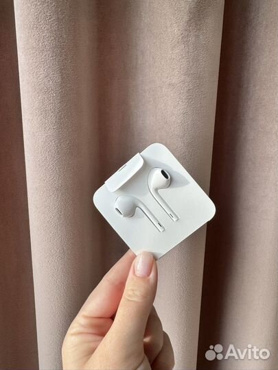 Наушники оригинал apple earpods lightning проводн