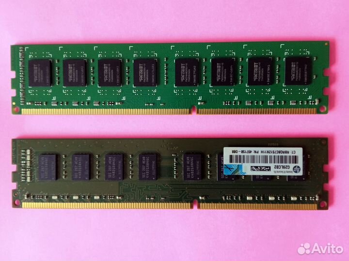 Оперативная Память DDR3 Samsung + Patriot (4+4 GB)