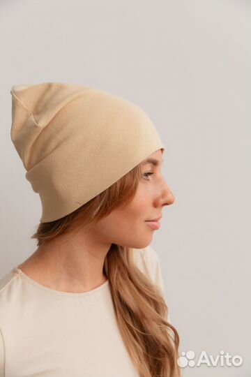 Шапка бини хлопковая