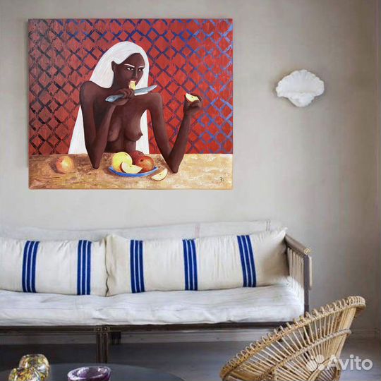 Картина «Женщина с яблоками»