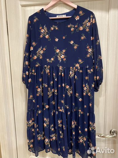 Платье шифон рр 50-52