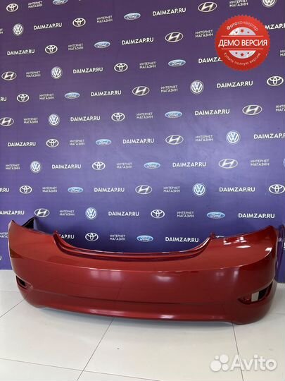 Бампер Задний Hyundai Solaris (2011) / красный
