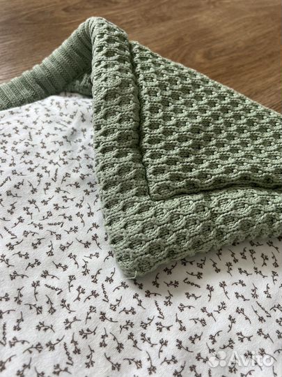 Конверт-плед для новорожденного loomknits