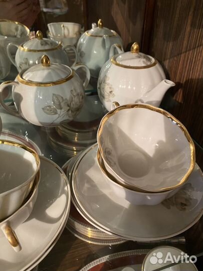 Сервиз чайный из натурального фарфора