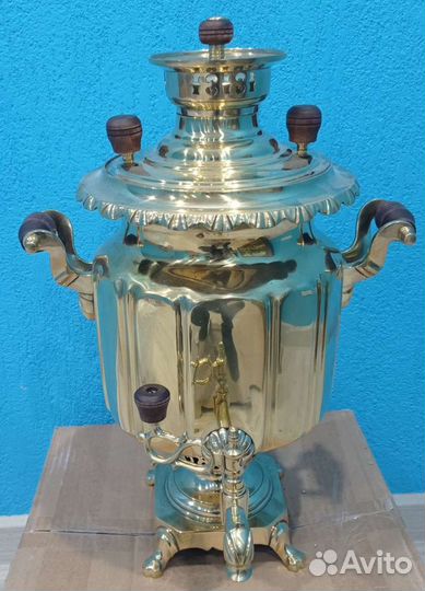 Самовар угольный 6 л, форма Фонарь, 20-е, нэп. Тул