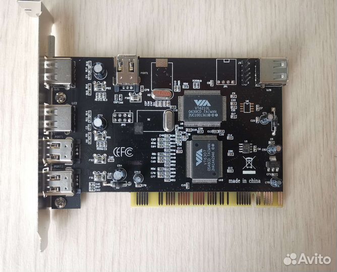 Контроллер VIA combo PCI card USB FireWire 1394