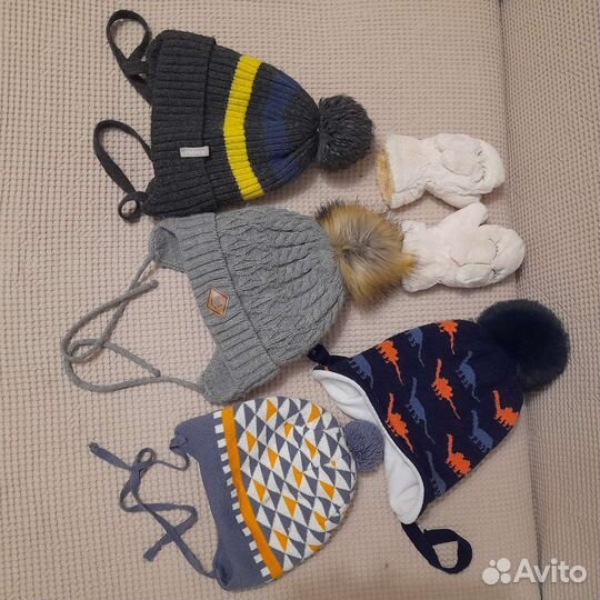 Шапки детские зимние, осенние. На мальчика/девочку