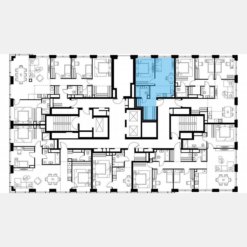 2-к. квартира, 44,7 м², 39/48 эт.