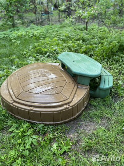 Детская песочница со столиком step 2