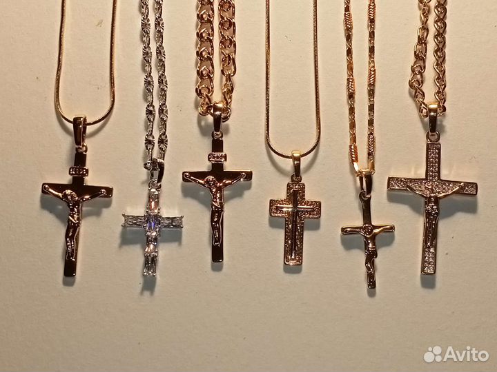 Цепочка с крестиком медспалав