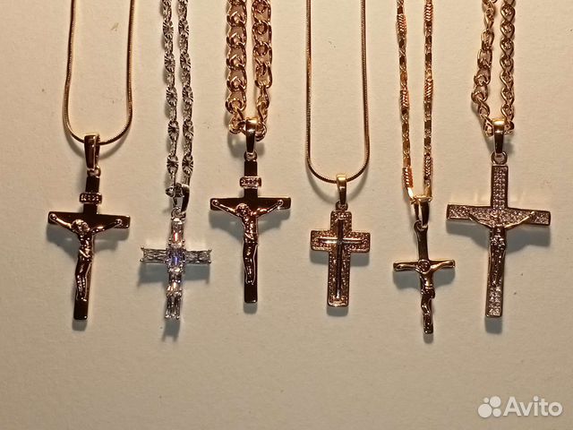 Цепочка с крестиком медспалав