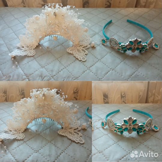 Ободки, заколка для волос, маски для лица, колье