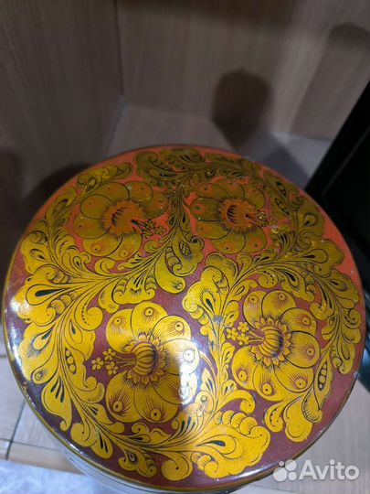 Деревянный боченок хохлома