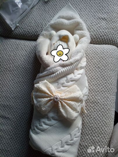 Комплект, конверт на выписку осень зима