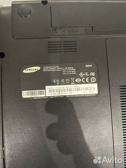 Ноутбук samsung RV515