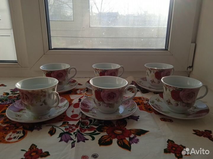 Чайный сервиз 6 пар Royal Porcelain фарфор