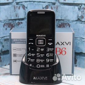 Кнопочный телефон Maxvi B6 Чёрный кат:С