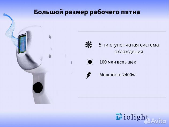 Аппарат для лазерной эпиляции diolight Ultra Max