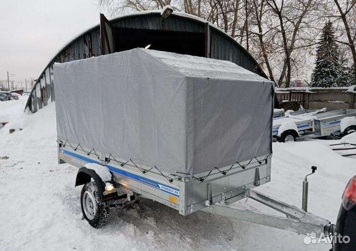 Прицеп легковой самосвал 3,0х1,56 с тентом Аэро