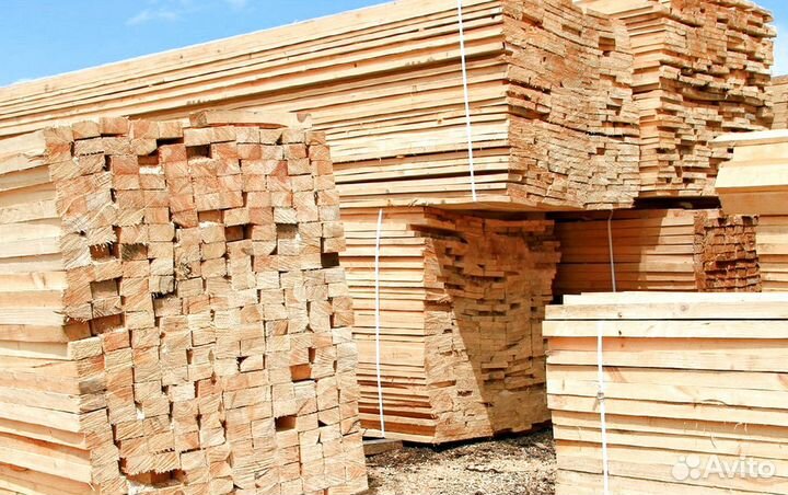 Брус, Доска обрезная, пиломатериал сухой