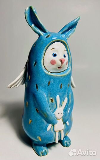 Зайка-ангелочек с малышом