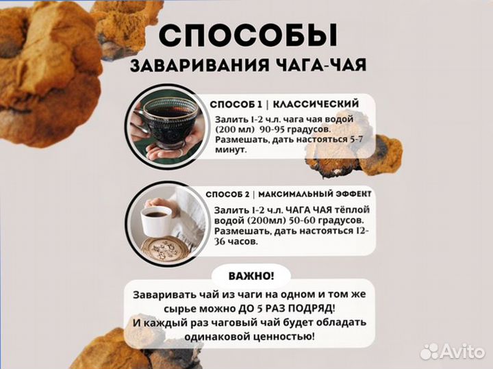 Чага-чай в ассортименте
