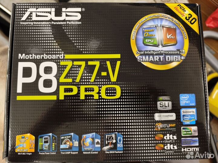 Материнская плата asus P8Z77V-PRO + 3770K + 16Gb