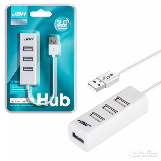 Usb разветвитель Хаб на 4, USB Hub концентратор