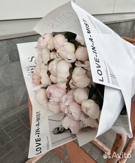 Пионы букет