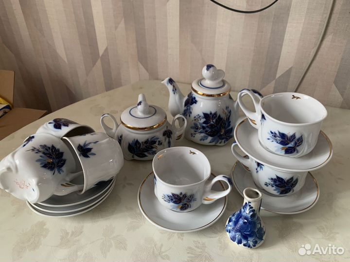 Чайный и кофейный сервиз фарфор