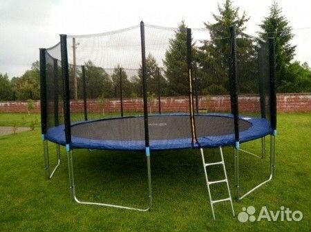 Батут Atlas Sport 490 см 16ft PRO blue