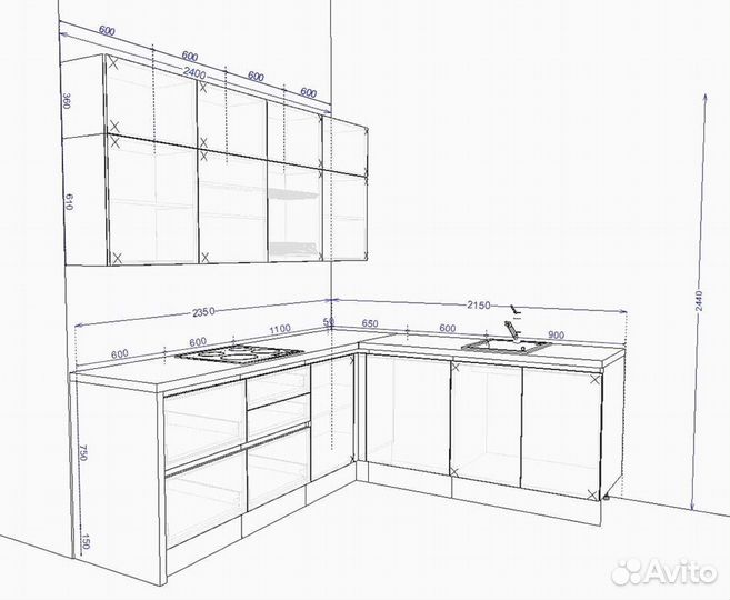 Встроенная кухня от производителя