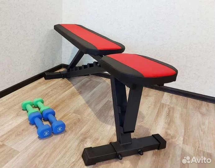 Скамья для жима лежа черно красная