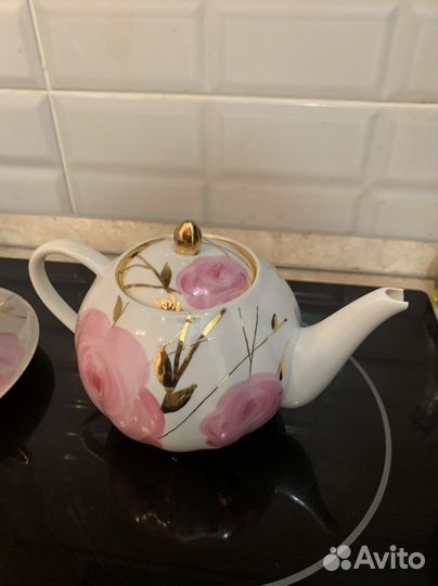 Сервиз дулево роза (остатки 22 и 88 клеймо)