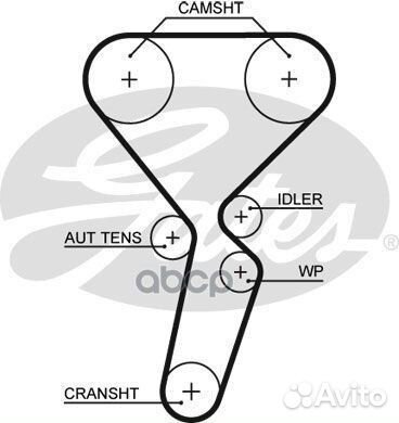 Комплект ремня грм (с помпой) 7883-13329 KP3550