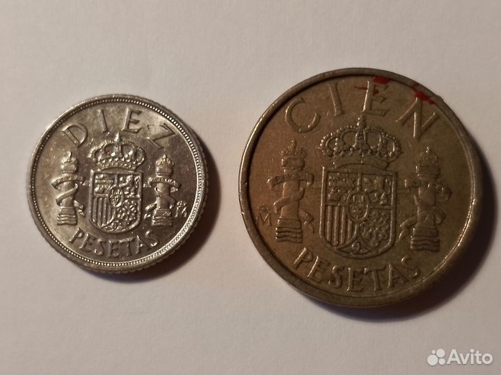 Монеты Испания 1983 и 1986 г.г